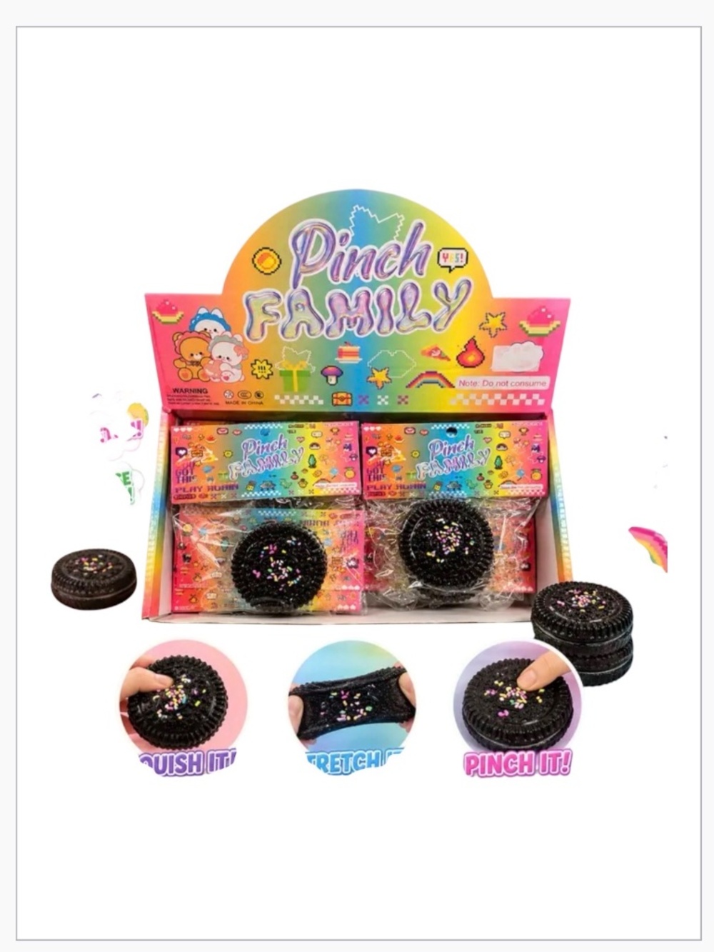 COOKIE INSPIRED PINCHIE  Sensory Fidget Toy by Pinch Family - Picture 2 of 2